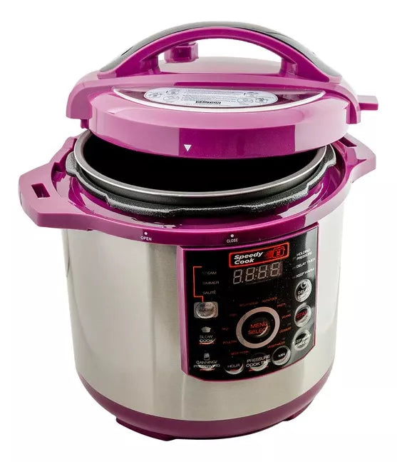 Olla de Presion Speedy Cook Multifuncional 6 en 1 7.7 Litros Violeta