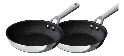 Set de 2 sartenes Ninja 8" Apto para horno de 500°F, apto para lavavajillas, libre de PFOA, cadmio y sin plomo, estufa e inducción C60020