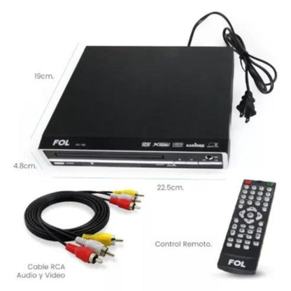 Reproductor De Dvd Fol Con Usb Y Karaoke FD-168