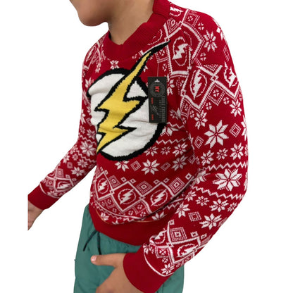 Suéter navideño tipo Ugly Sweater de Flash con cuello redondo Unisex