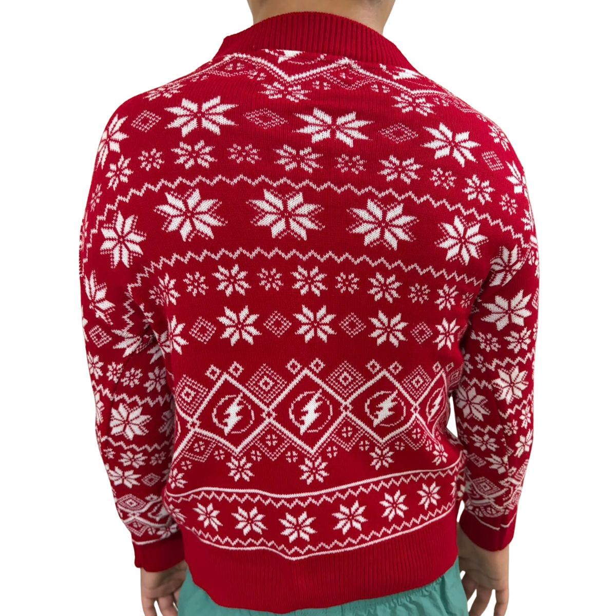 Suéter navideño tipo Ugly Sweater de Flash con cuello redondo Unisex
