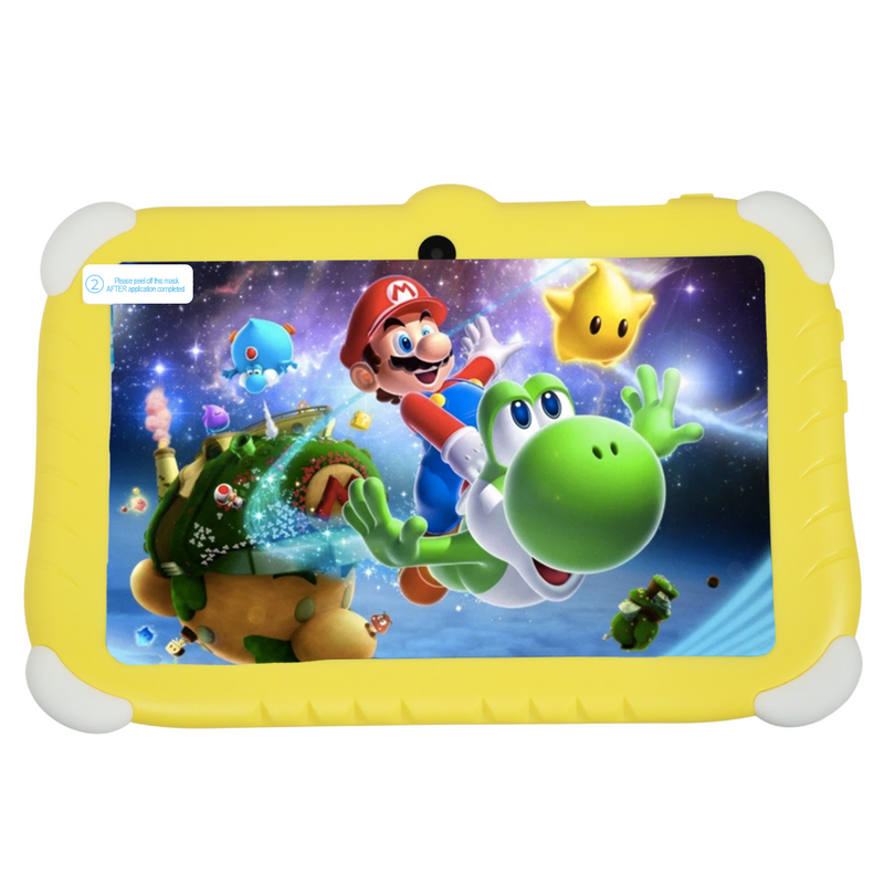 Tablet 7 Pulgadas LoQuiero Mario Bros HD Android 32 GB - 2 GB RAM Amarilla