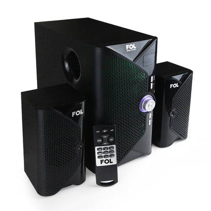 Minicomponente Bocinas fol 3.1 canales multimedia con control remoto FS-P2151