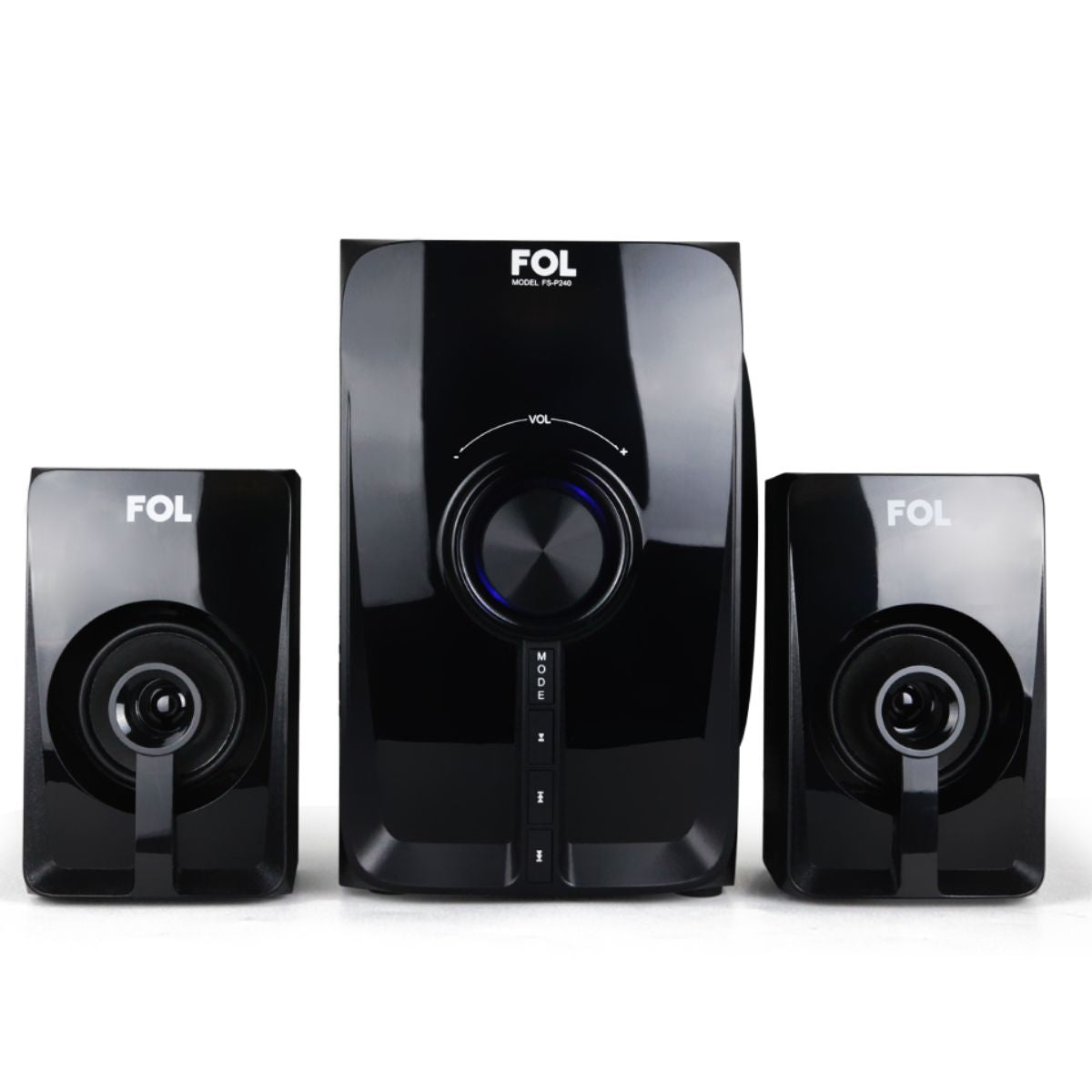 Mini compone3 nte Bocinas 2.1 multimedia Fol, BT, con control remoto FS-P240