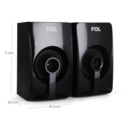 Mini compone3 nte Bocinas 2.1 multimedia Fol, BT, con control remoto FS-P240