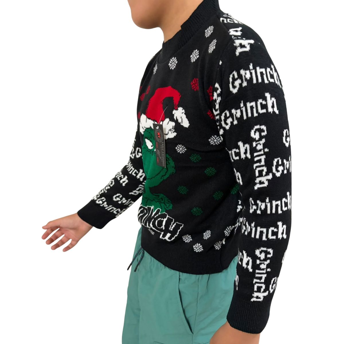 Suéter Navideño Infantil Estilo Ugly Sweater El Grinch CH Unisex