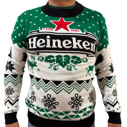 Sueter navideño Ugly Sweater Heineken Unisex