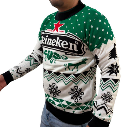 Sueter navideño Ugly Sweater Heineken Unisex