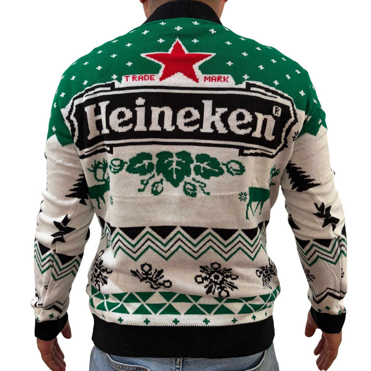 Sueter navideño Ugly Sweater Heineken Unisex
