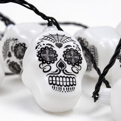 #COMBODELMÁSALLÁ Licuadora y Extractor Ninja Foodie Power Ultimate CO401B y Serie de 20 Luces LED Calavera Blanca
