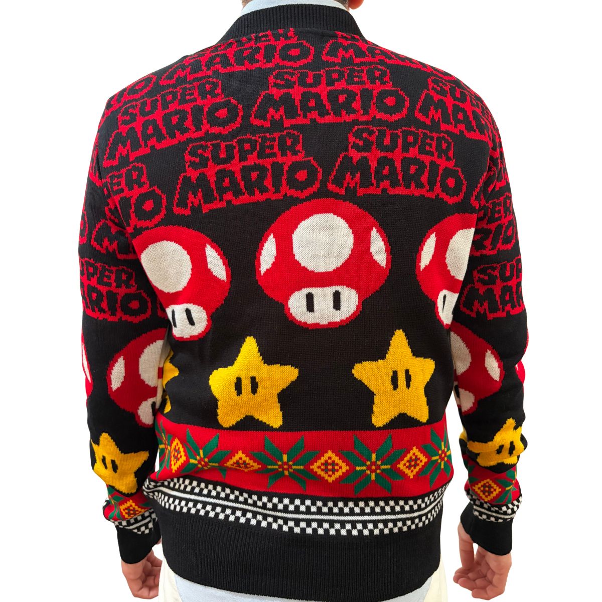 Suéter navideño Ugly Sweater Hongo Súper Mario Unisex