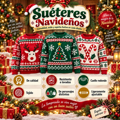 Suéter navideño Ugly Sweater Pikachu Pokemon Unisex