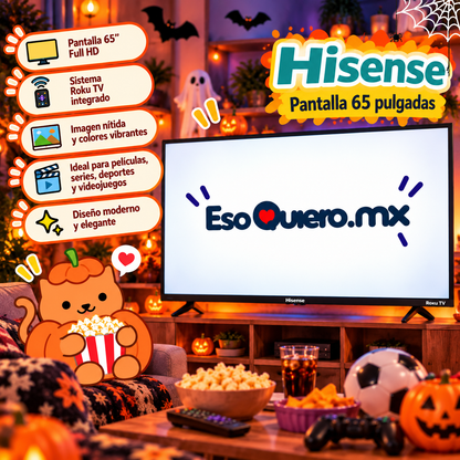 Pantalla Smart TV Hisense UHD 65 Pulgadas 4K Roku TV 65R6E4