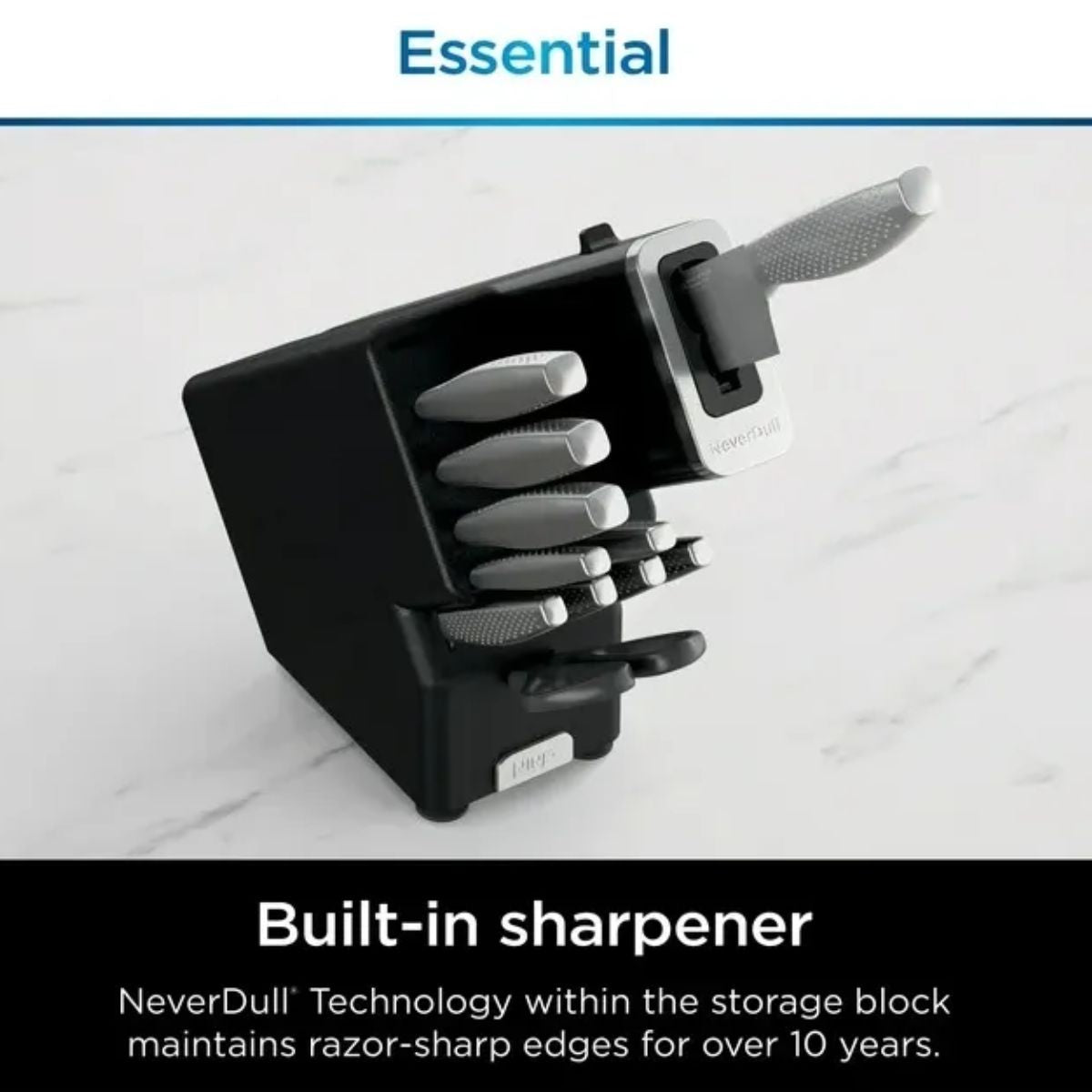 Juego de Cuchillos Neverdull Ninja Foodi K22012 12 Piezas Premium