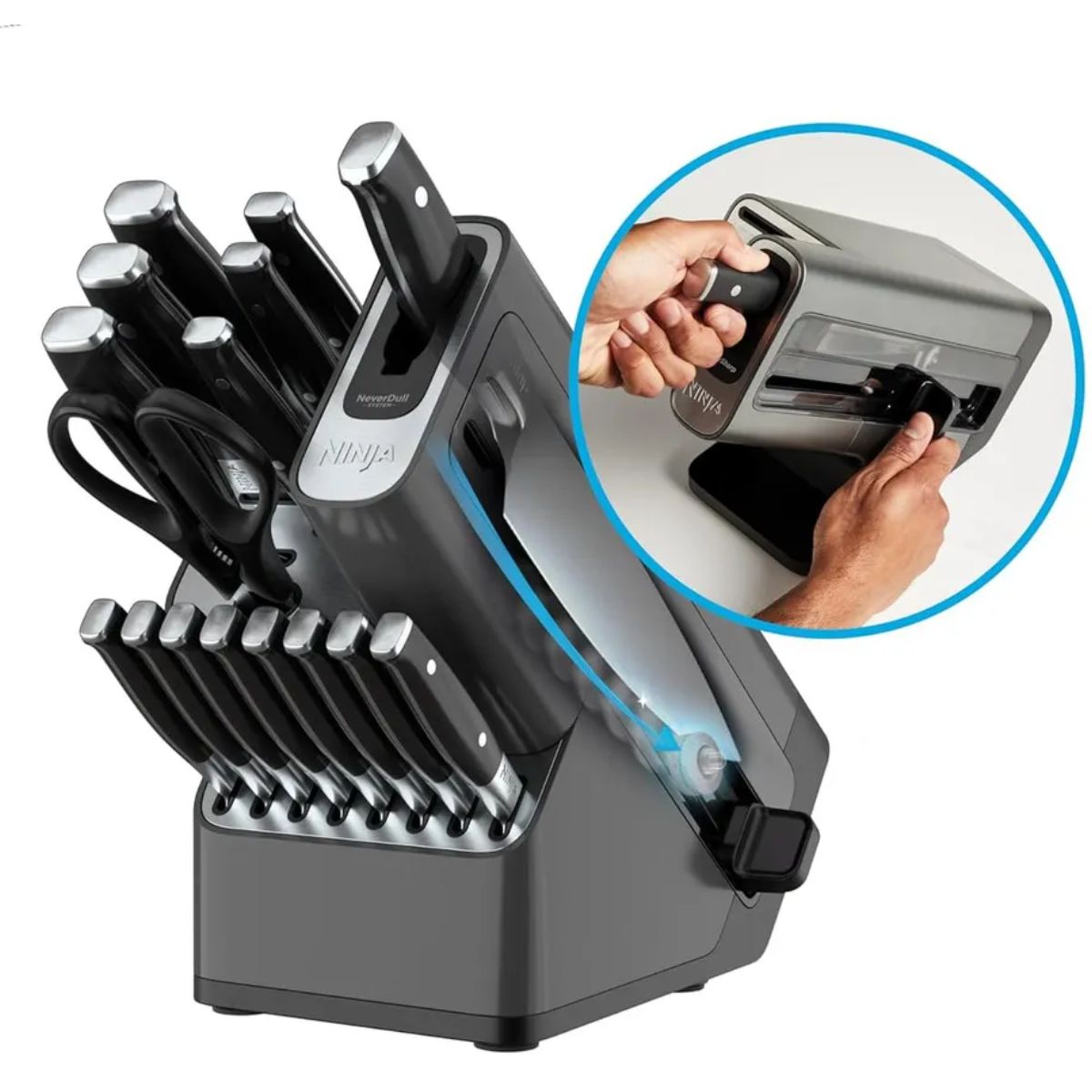 Juego de Cuchillos Neverdull Ninja Foodi K32017 17 Piezas Premium
