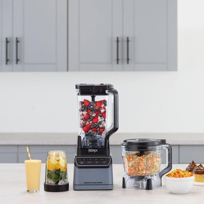 Ninja Grand Kitchen System KS500 con 4 programas Auto-iQ® preestablecidos, Jarra de 72onz, Procesador de Alimentos y Cuchillas Intercambiables.