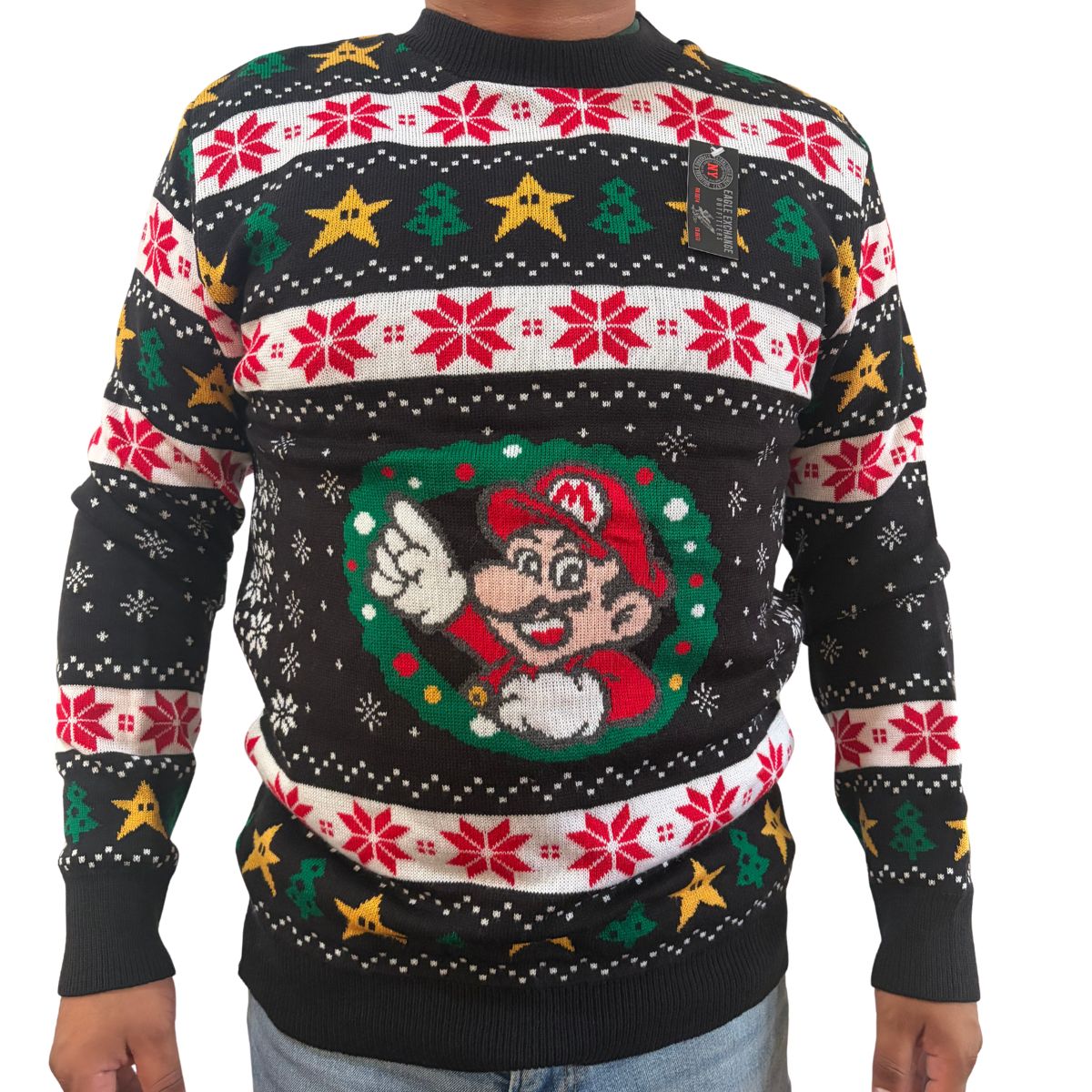 Sueter navideño Ugly Sweater Mario Bros unitalla unisex