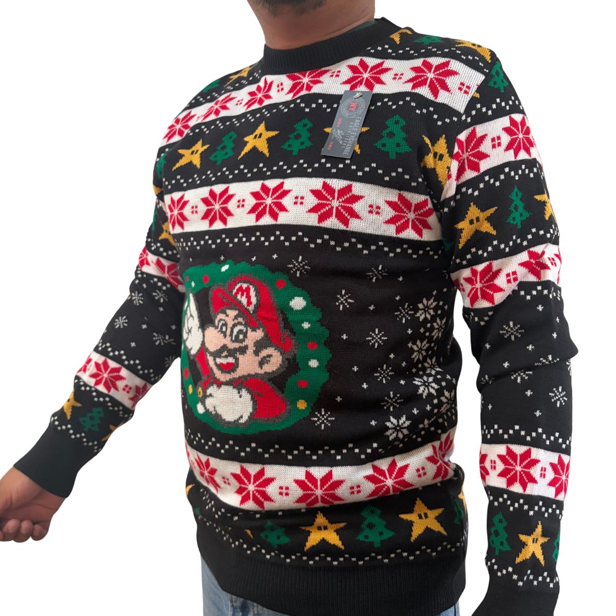 Sueter navideño Ugly Sweater Mario Bros unitalla unisex