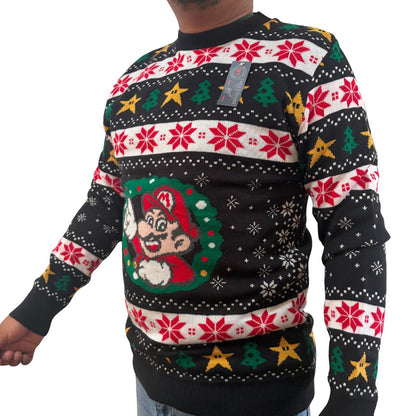 Sueter navideño Ugly Sweater Mario Bros unitalla unisex