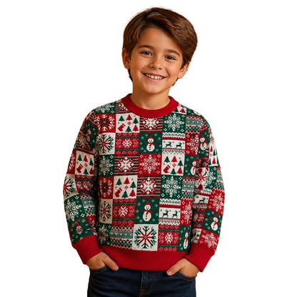 Suéter Navideño Infantil Ugly Sweater Muñeco de nieve CH Unisex