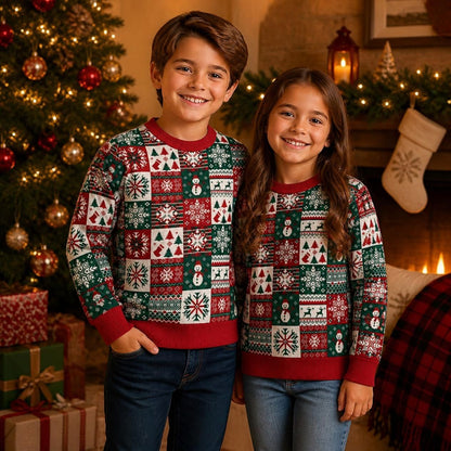Suéter Navideño Infantil Ugly Sweater Muñeco de nieve CH Unisex