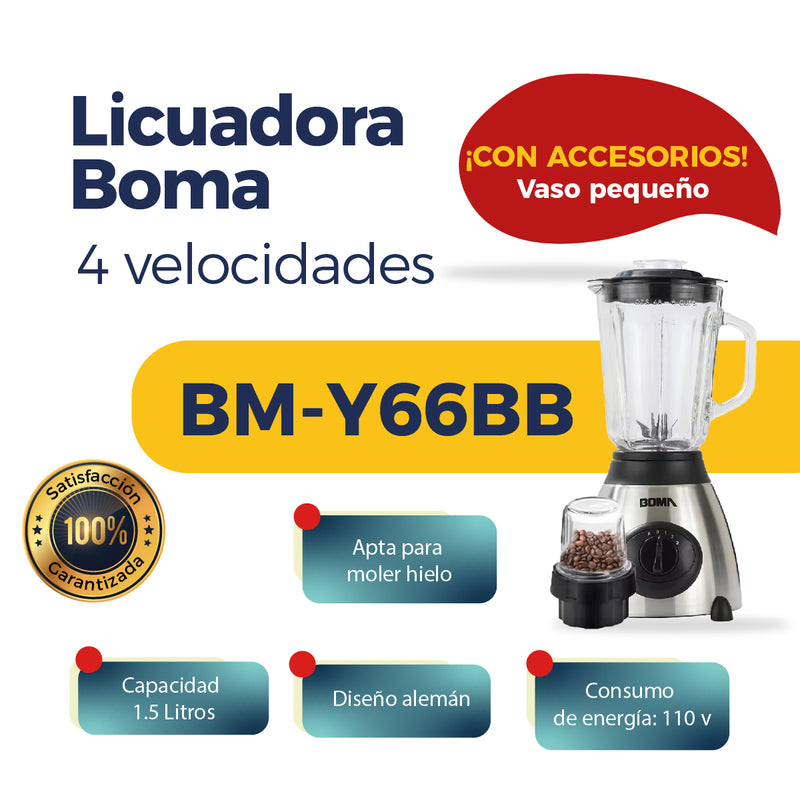 Licuadora 4 Velocidades Boma BM-Y66BB Litros