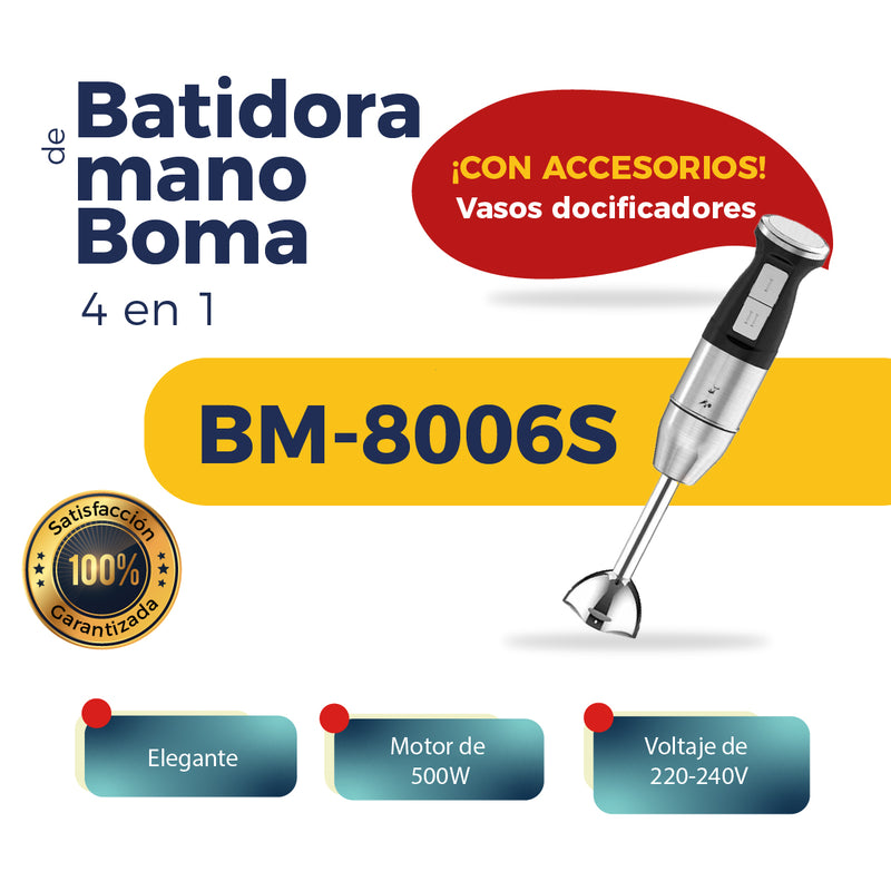 Batidora De Mano 4 En 1 Boma Bm-8006s