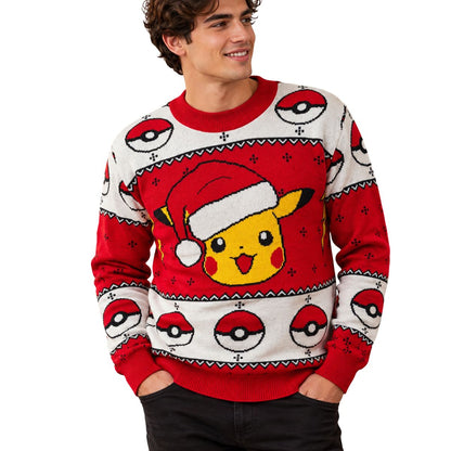 Suéter navideño Ugly Sweater Pikachu Pokemon Unisex