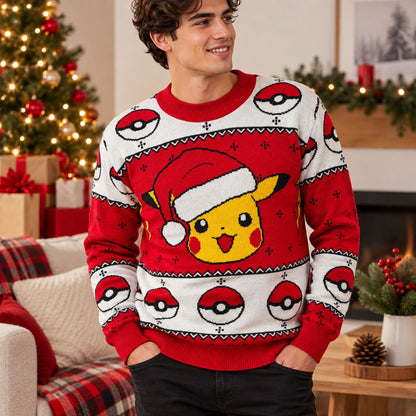 Suéter navideño Ugly Sweater Pikachu Pokemon Unisex