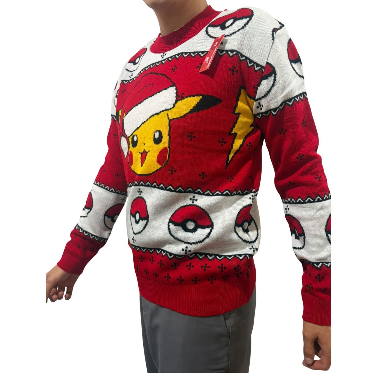 Suéter navideño Ugly Sweater Pikachu Pokemon Unisex