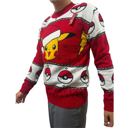 Suéter navideño Ugly Sweater Pikachu Pokemon Unisex