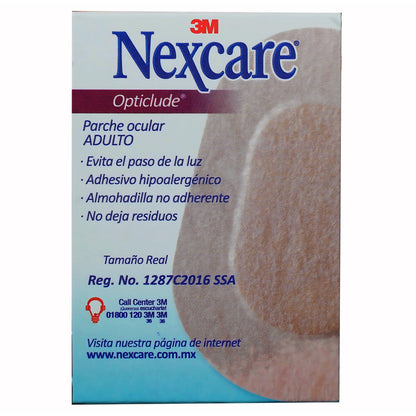 Caja con 20 parches Ocular Nexcare Opticlude Adulto