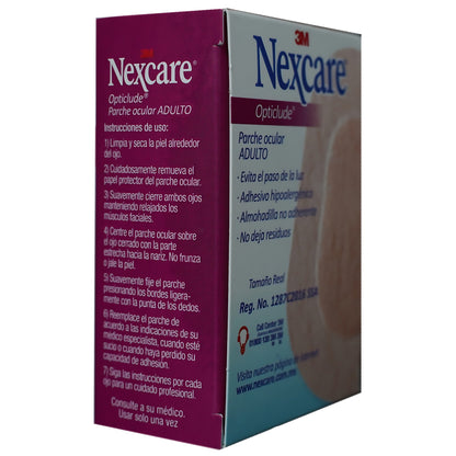 Caja con 20 parches Ocular Nexcare Opticlude Adulto