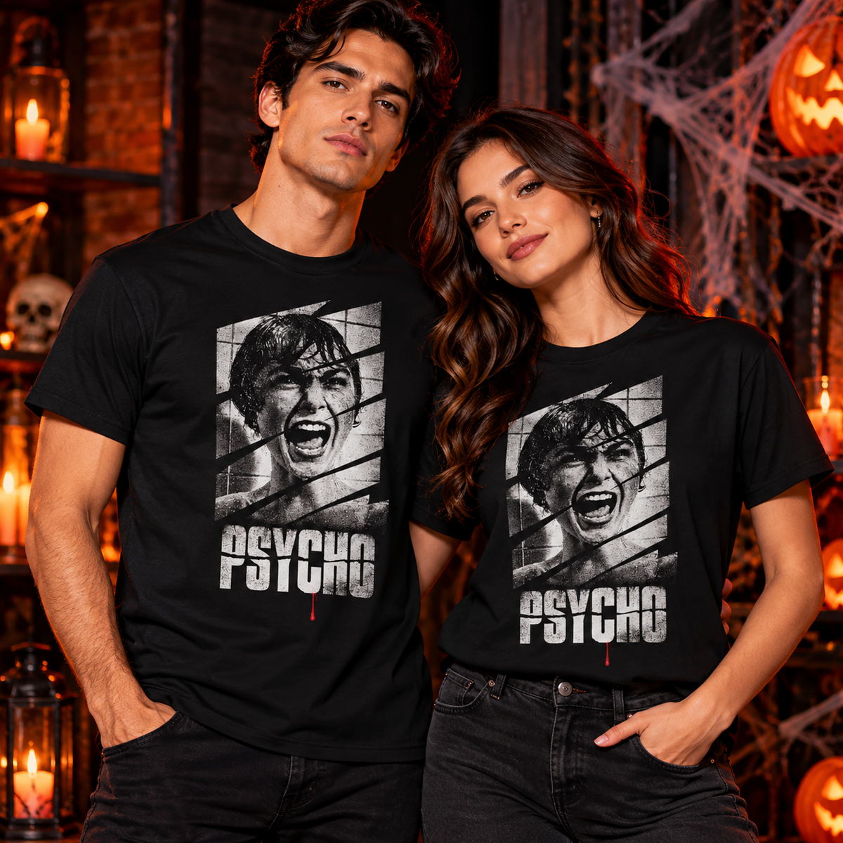 Playera Psycho Unisex Negra