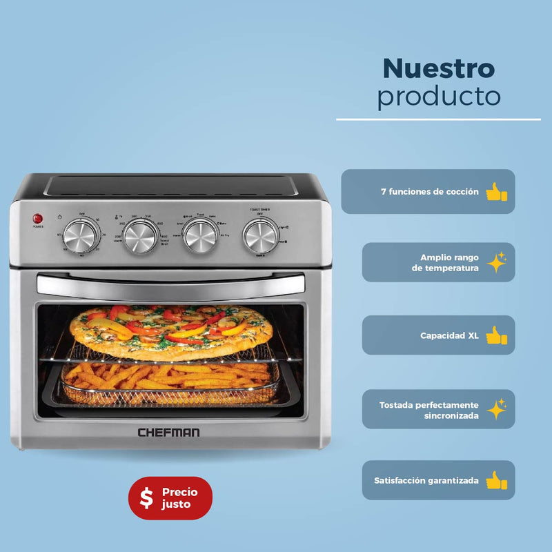 Horno Digital Chefman RJ50-SS-M20-MX 7 en 1