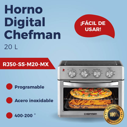 Horno Digital Chefman RJ50-SS-M20-MX 7 en 1