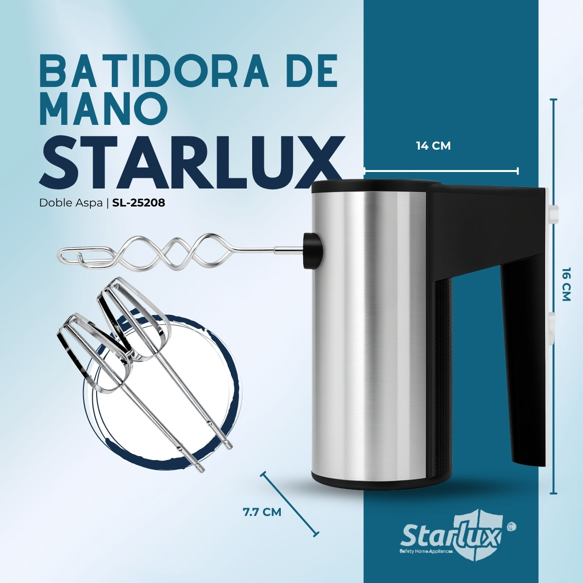 Batidora de mano Starlux 5 velocidades SL-25208