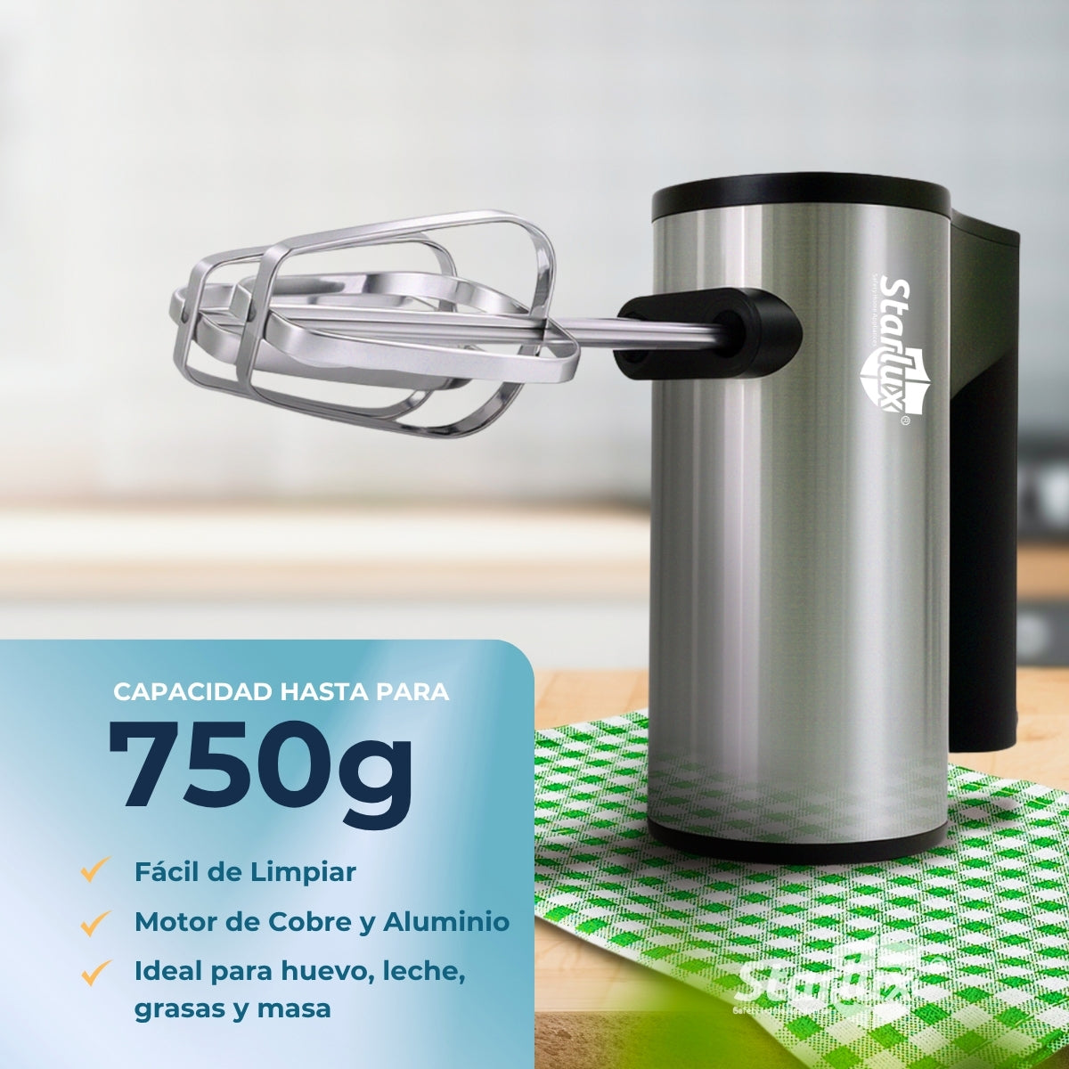 Batidora de mano Starlux 5 velocidades SL-25208