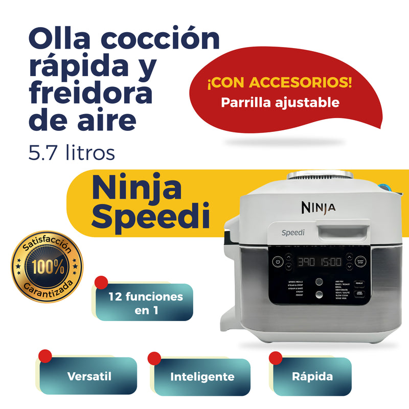 Olla de cocción rápida y freidora de aire 12 en 1 de 5.6 L - Ninja Speedi SF303 Blanco