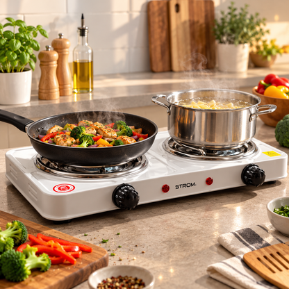 Parrilla Eléctrica con 2 quemadores 1900W 127V ST2671