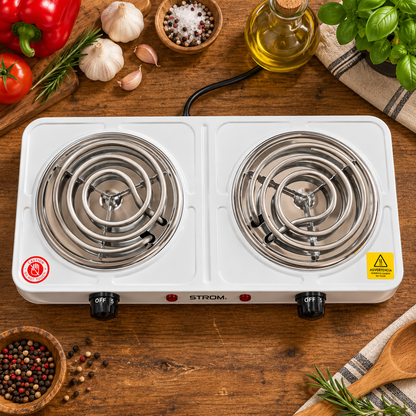 Parrilla Eléctrica con 2 quemadores 1900W 127V ST2671