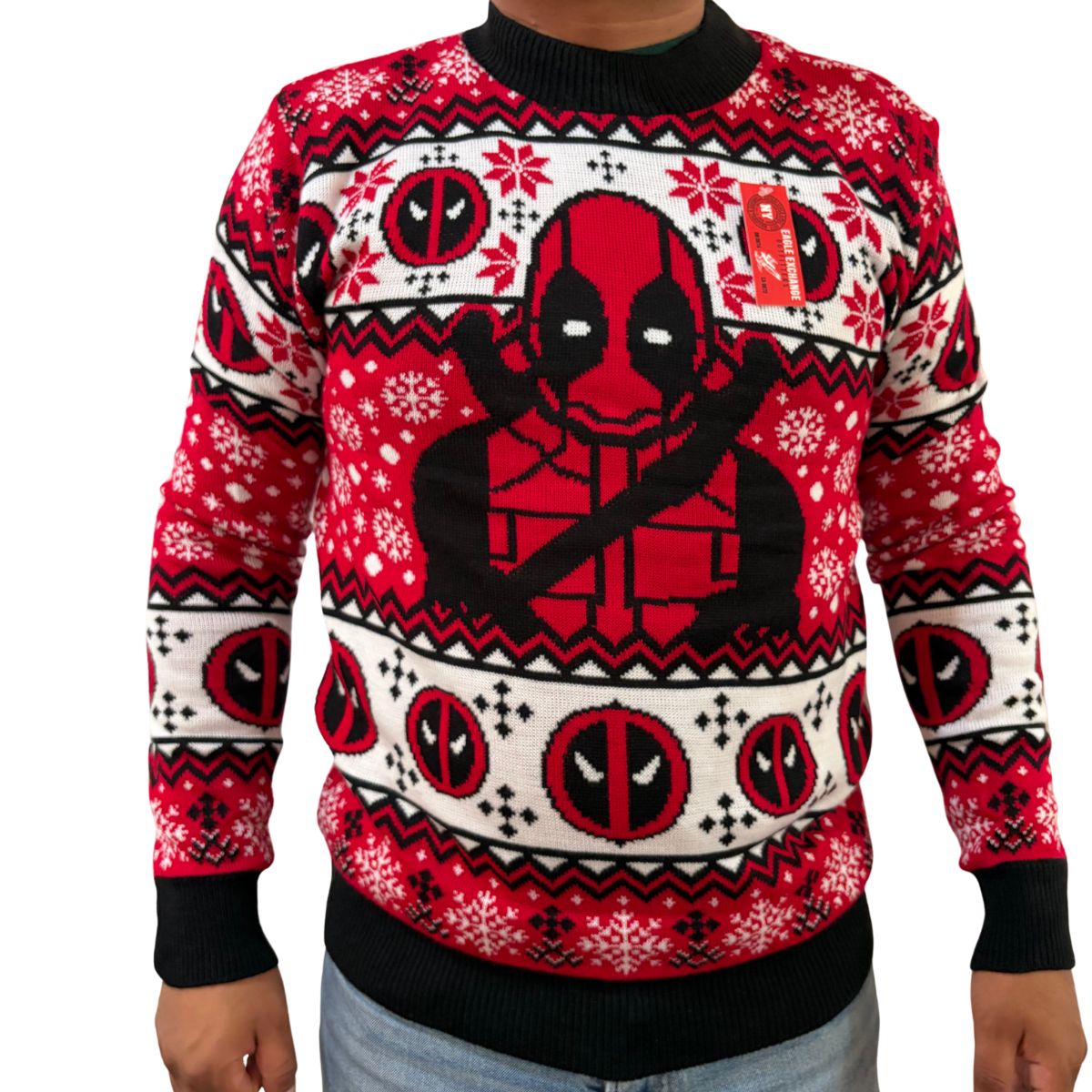 Suéter navideño Ugly Sweater Deadpool Unitalla Unisex