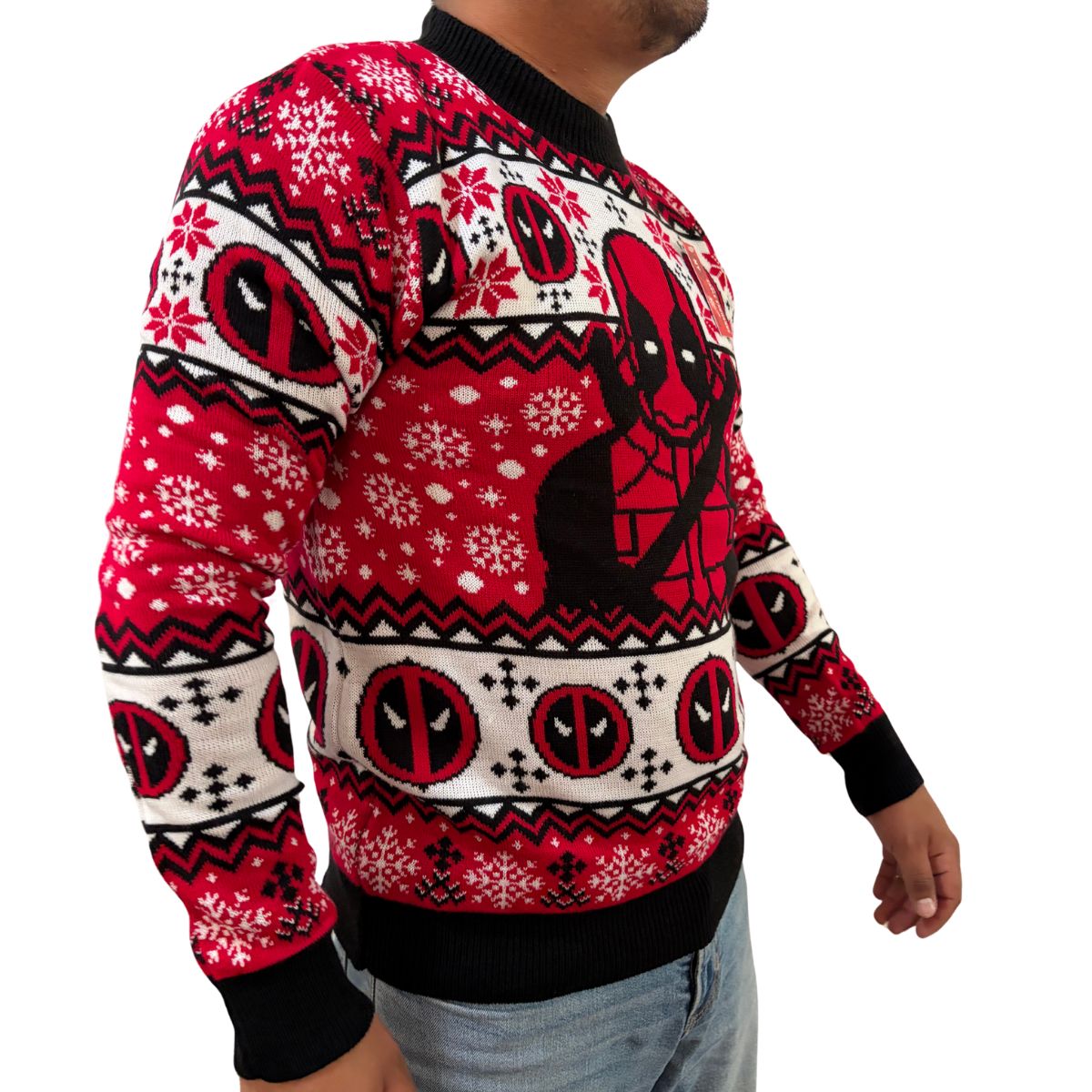Suéter navideño Ugly Sweater Deadpool Unitalla Unisex