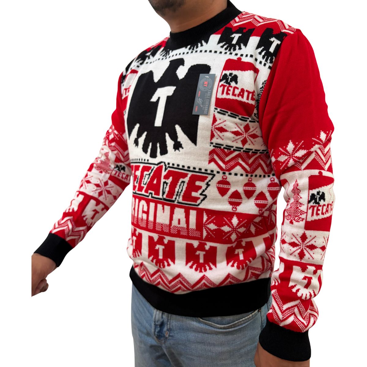 Sueter navideño Ugly Sweater Tecate Original Unisex