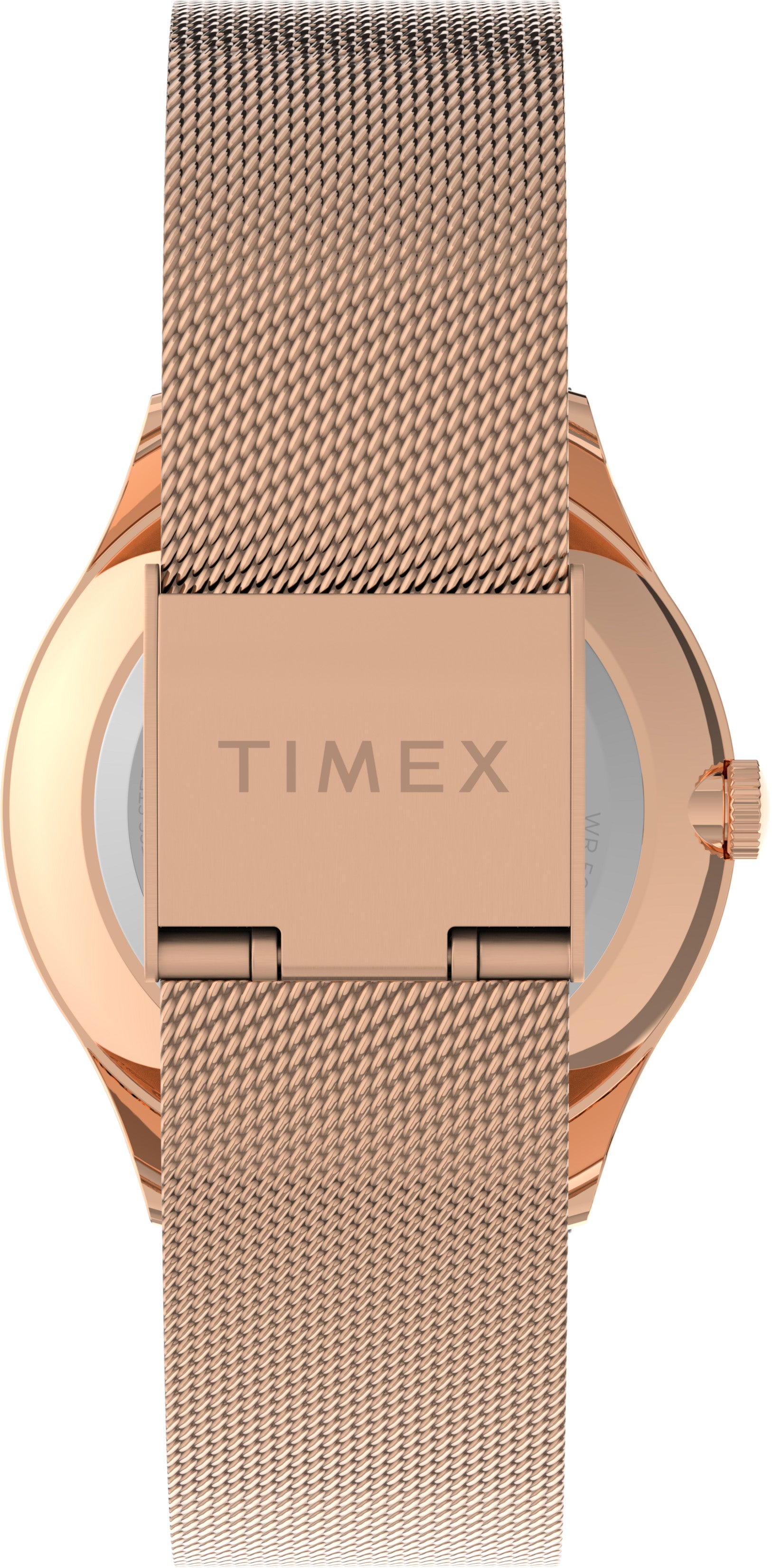 Timex Celestial Dama 3 Manecillas Carat Blanca Braz Mesh Oro Rosa Caja Aleacion De Metal 32 mm TW2V01400