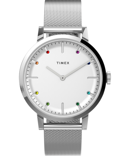 Timex Midtown Carat Plata Corr Braz Mesh Plata 36 mm TW2V36900