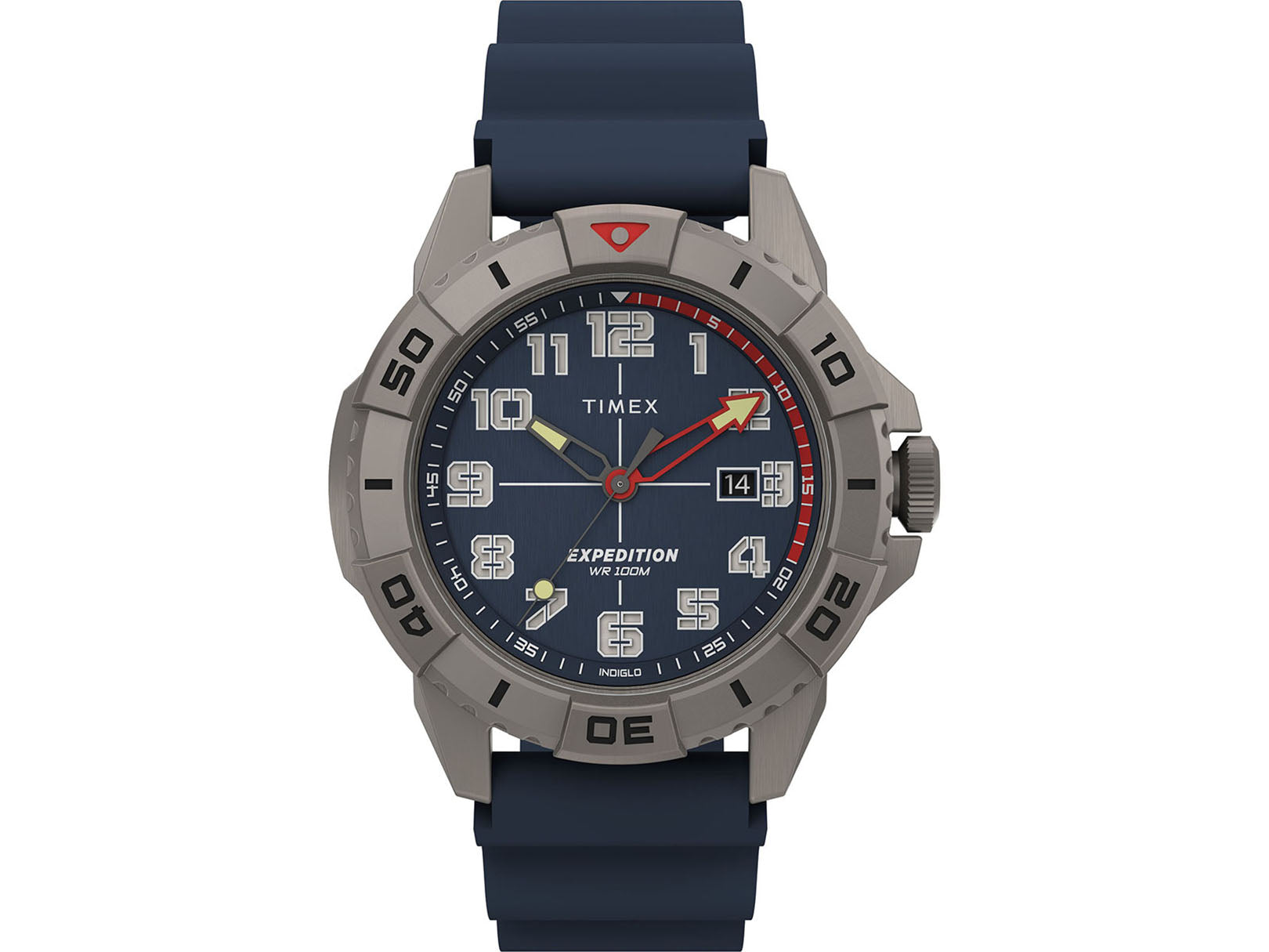 Timex Outdoor Field Carat Azul Caballero 42 mm Correa Silicon Azul TW2V40800