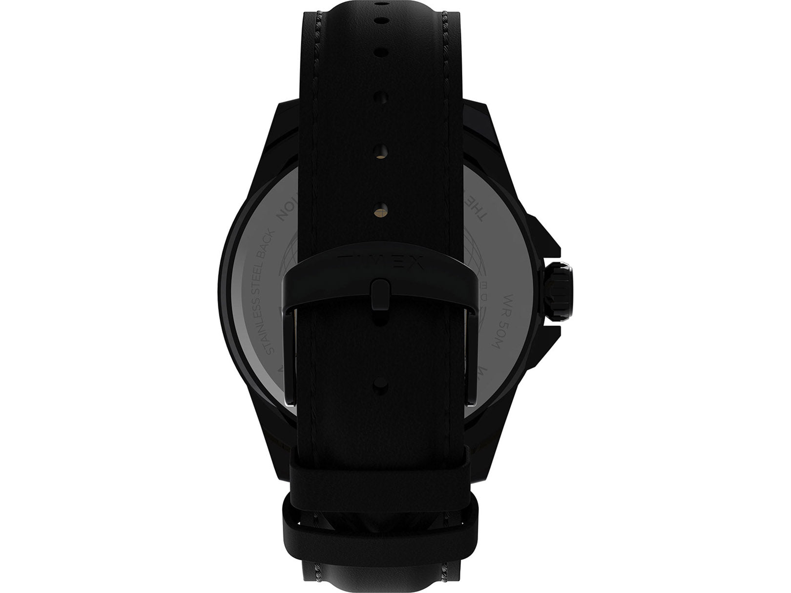 Timex Essex Avenue Caballero Carat Azul 44 mm Correa Piel Negra TW2V42900