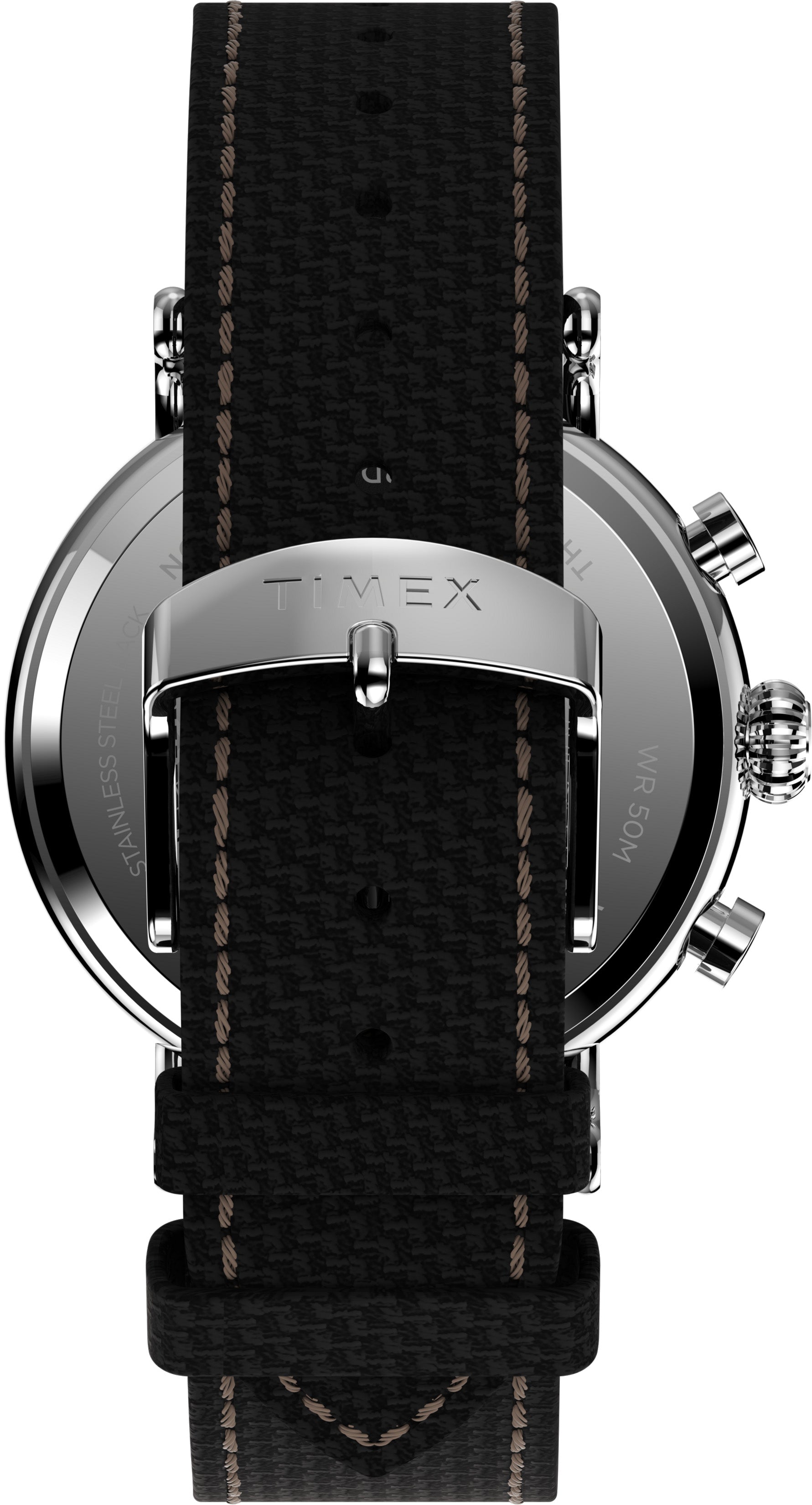 Timex Standard Chrono Carat Negro Caballero 41 mm Correa Piel Negra TW2V43700