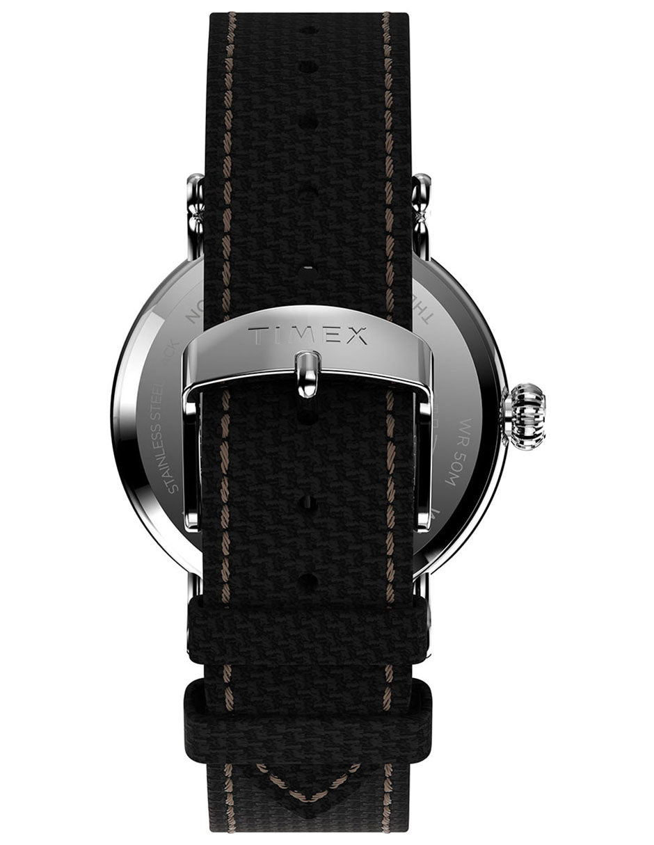 Timex Standard Carat Negro Caballero 40 mm Correa Piel Negra TW2V44000